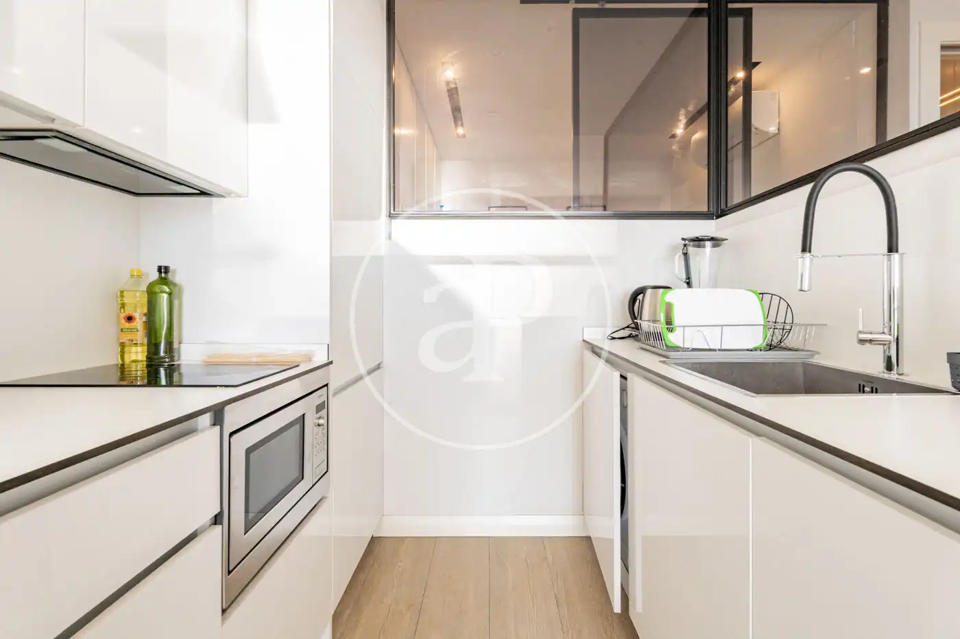 Küche von Wohnung zur Miete in Madrid mit Klimaanlage, Heizung und Möbliert