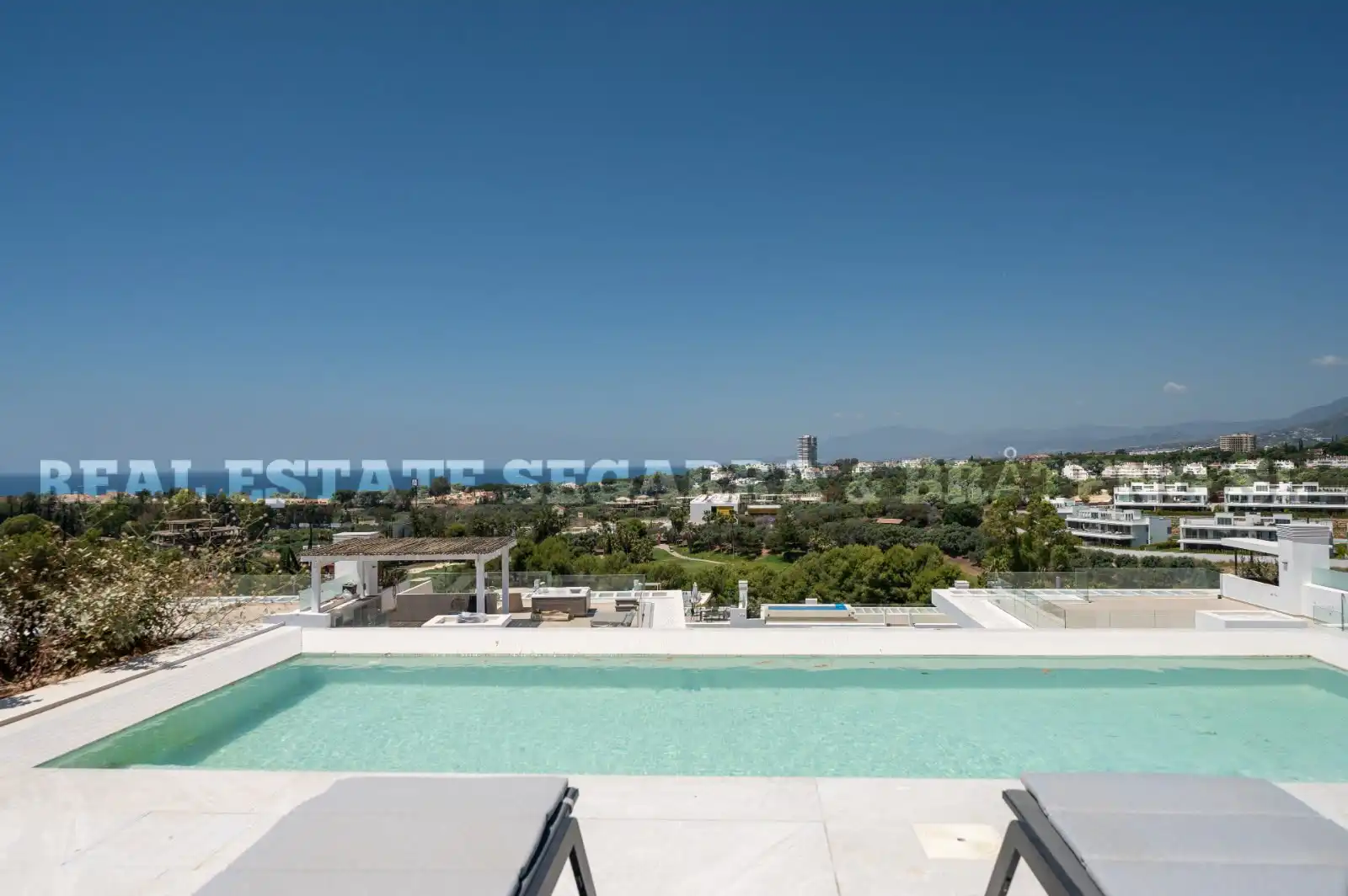 Swimming pool of Attic for sale in Marbella  with Air Conditioner, Heating and Terrace