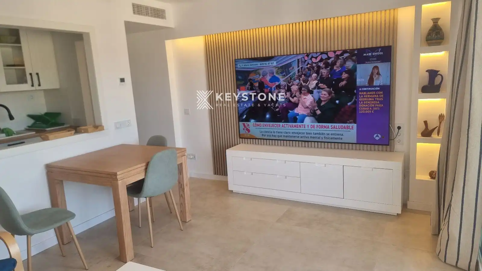 Wohnzimmer von Wohnung zur Miete in Calvià mit Terrasse, Schwimmbad und Gemeinschaftspool