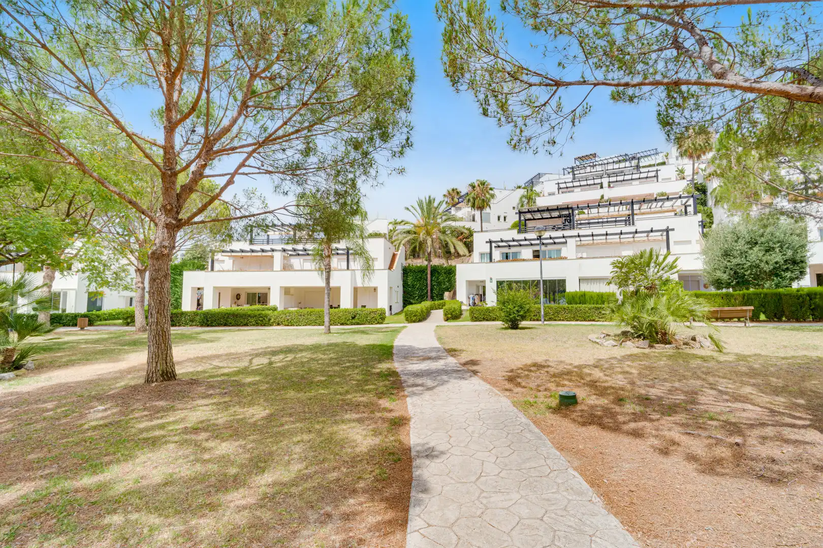 Vista exterior de Àtic en venda en Marbella amb Aire condicionat, Terrassa i Piscina