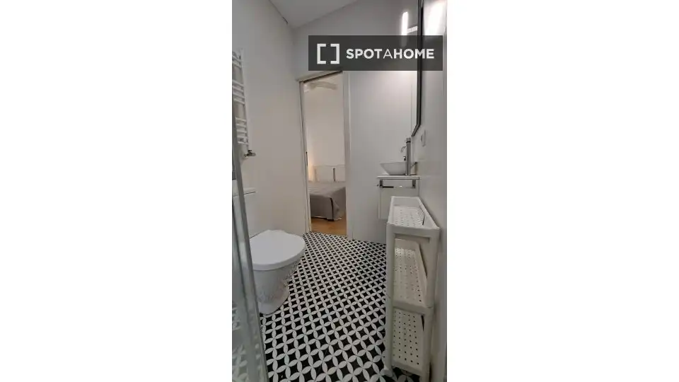 Bathroom of Apartments for share in Madrid  with Air Conditioner, Heating and Terrace