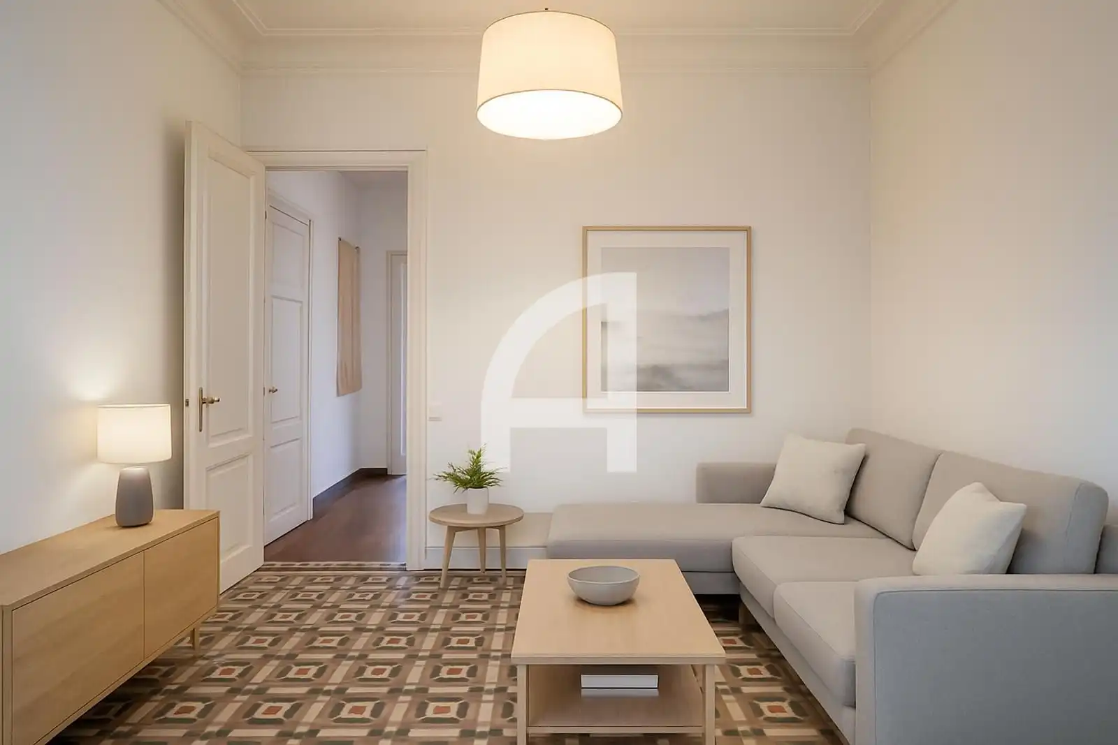 Sala de estar de Piso en venta en Barcelona con Terraza y Balcón