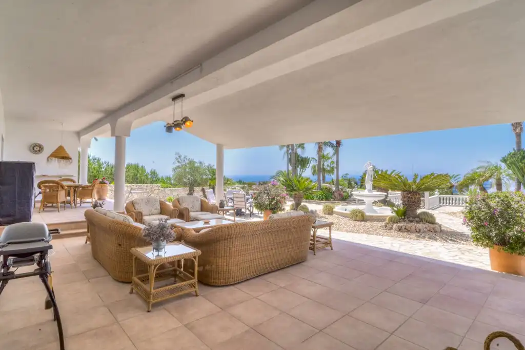 Terrassa de Casa o xalet en venda en Mijas amb Aire condicionat, Calefacció i Jardí privat