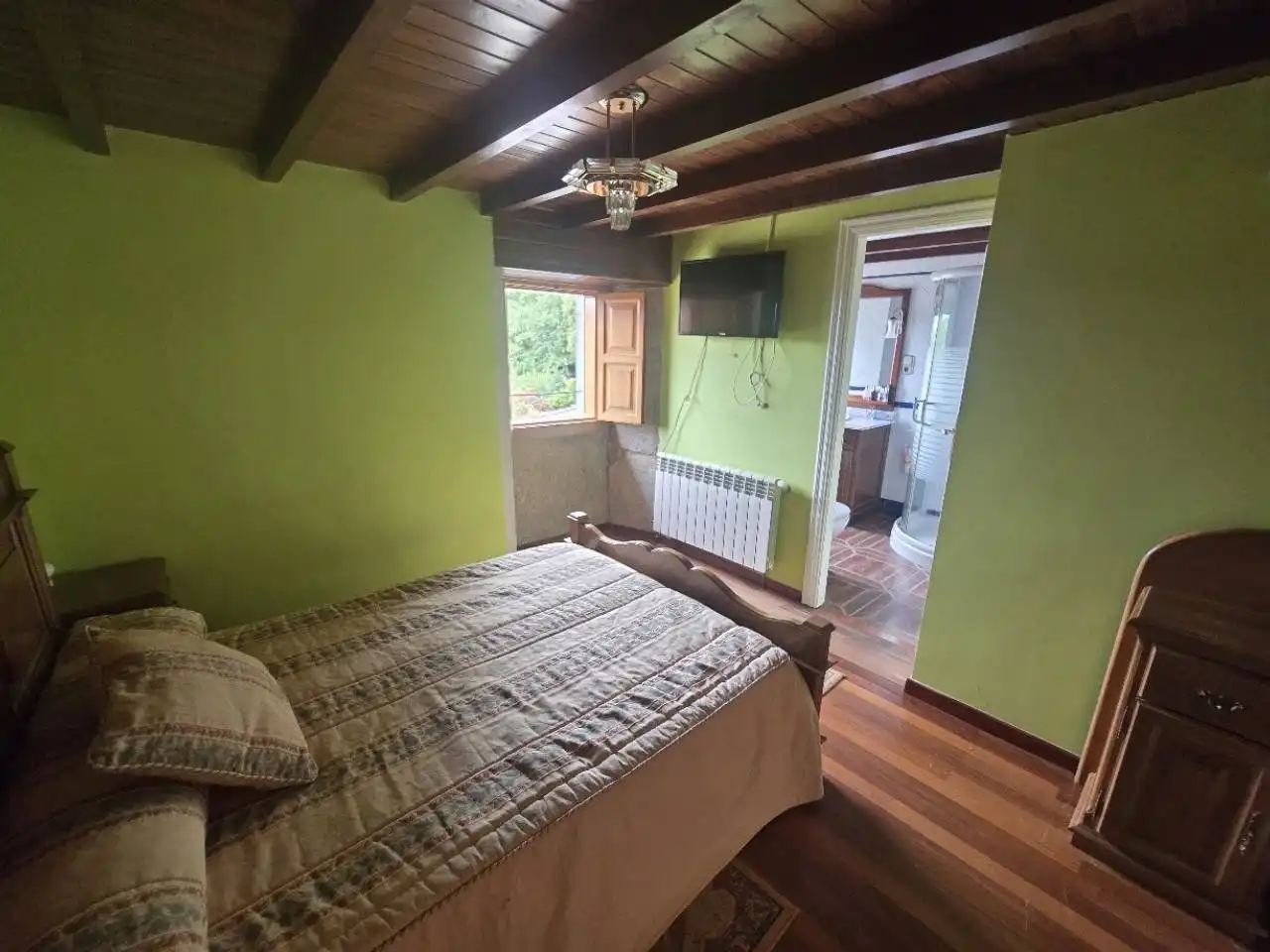 Schlafzimmer von Haus oder Chalet zum Verkauf in O Saviñao  mit Heizung, Privatgarten und Terrasse