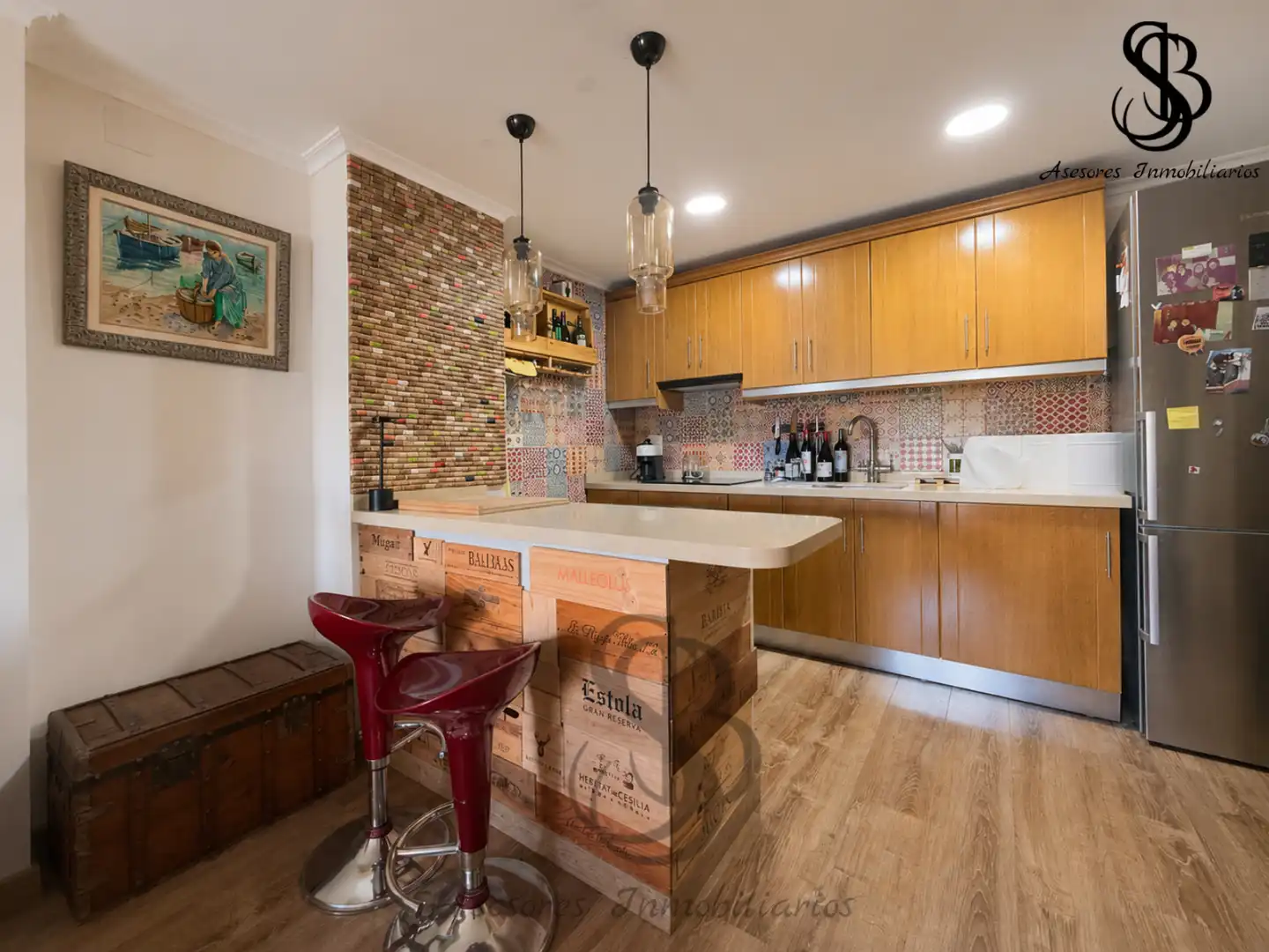 Cocina de Ático en venta en San Vicente del Raspeig / Sant Vicent del Raspeig con Aire acondicionado, Calefacción y Parquet