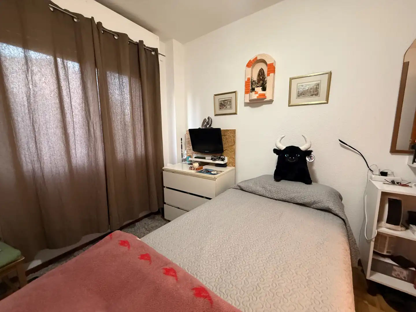 Bedroom of Flat for sale in Madrid  with Heating, Parquet flooring and Terrace