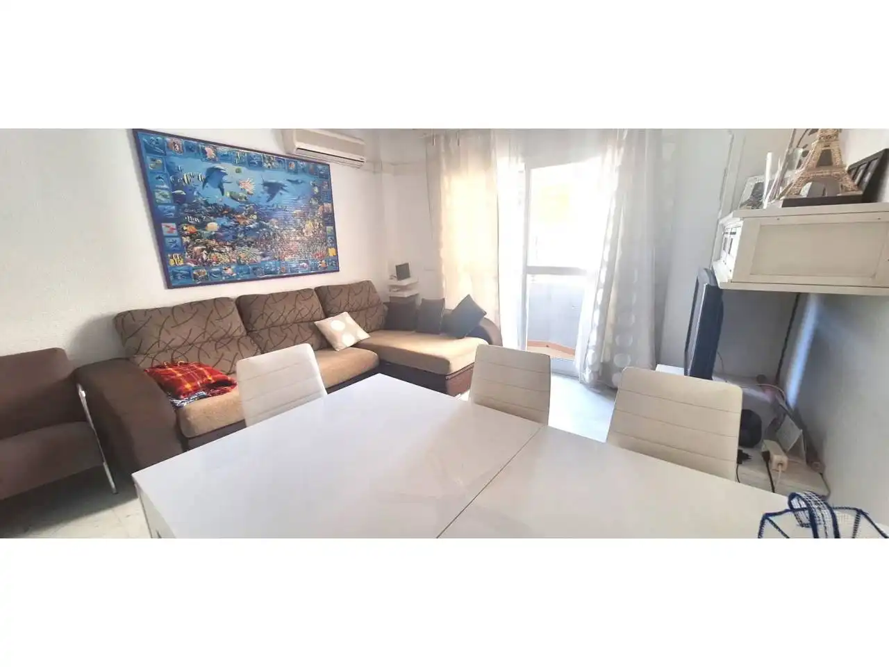 Sala de estar de Piso de alquiler en Rincón de la Victoria con Terraza y Amueblado