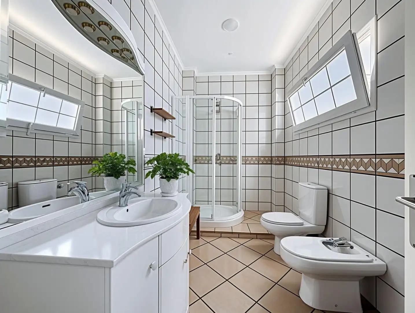 Bathroom of Houses for sale in Valencia  with Air Conditioner, Heating and Parquet flooring