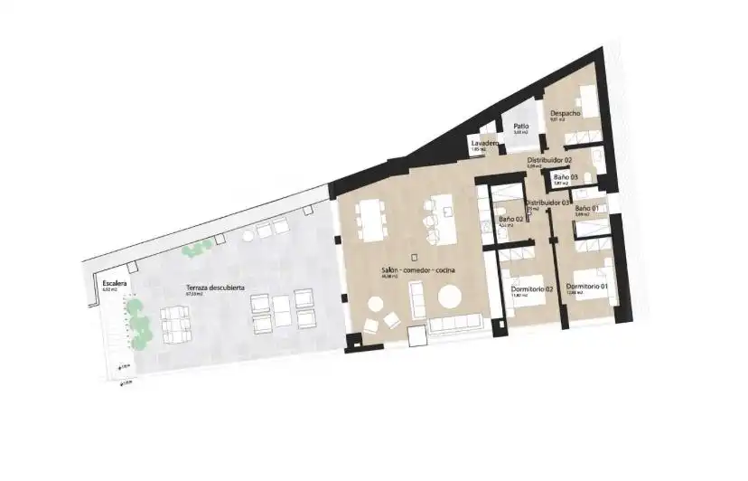 Apartamento en venta en La Malagueta - Monte Sancha