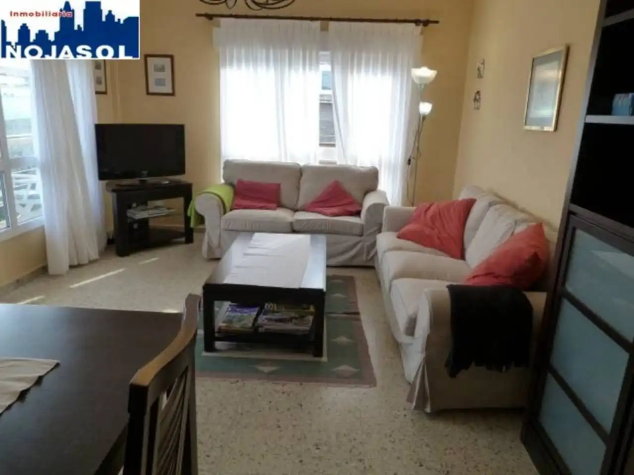 Living room of Flat for rent in Noja  with Heating, Terrace and Furnished
