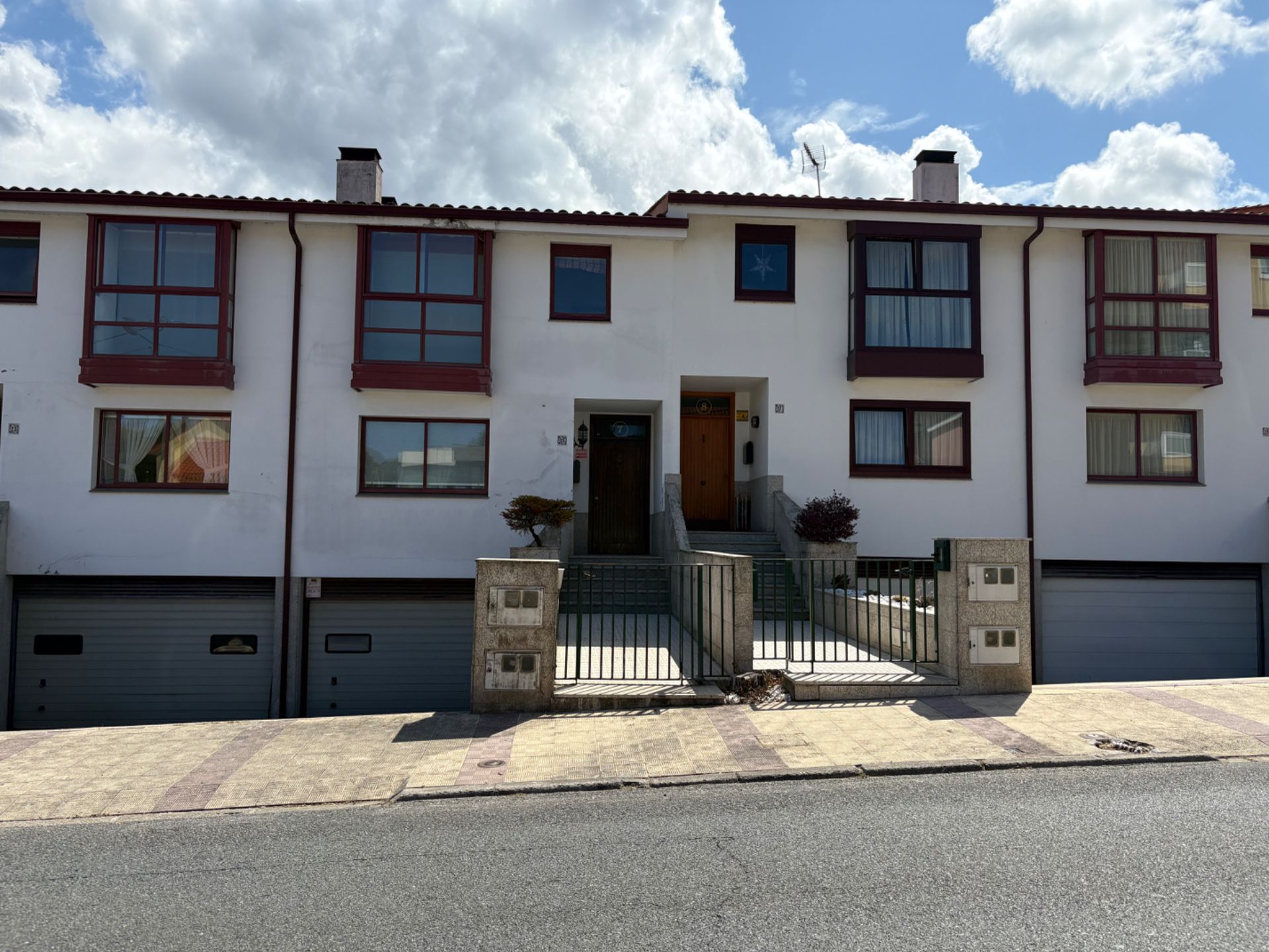 Exterior view of Single-family semi-detached for sale in Culleredo  with Heating, Private garden and Parquet flooring