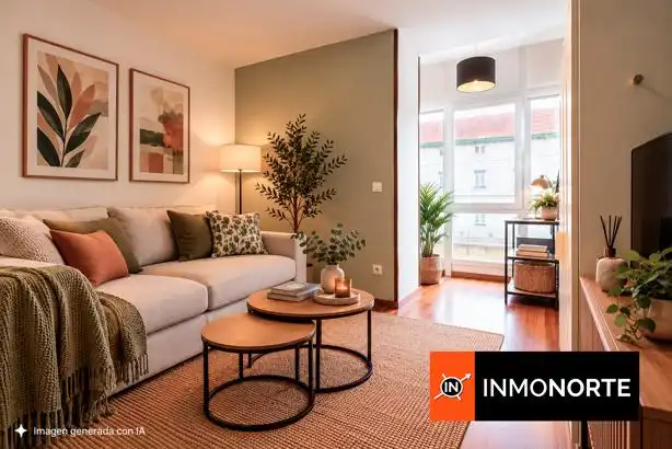 Wohnzimmer von Wohnung zum Verkauf in Ampuero mit Heizung, Möbliert und Gemeinschaftspool