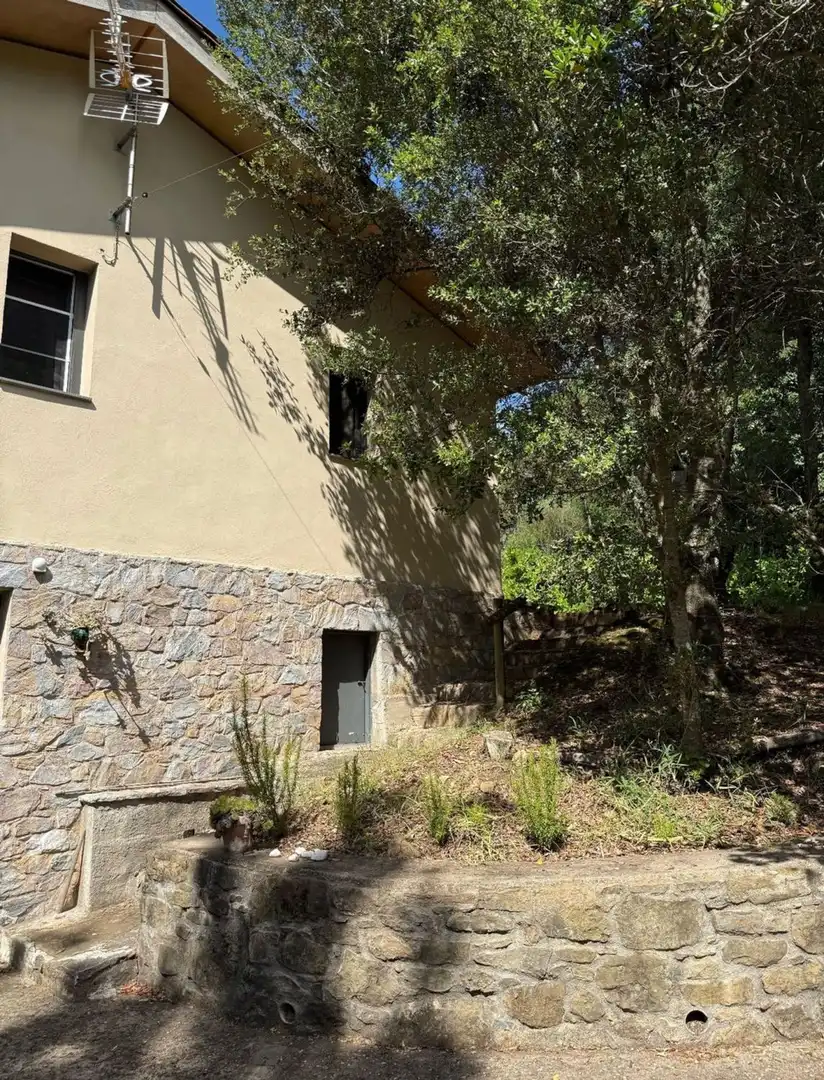 Vista exterior de Casa o xalet en venda en Sant Aniol de Finestres amb Aire condicionat, Calefacció i Jardí privat
