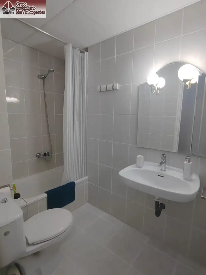 Bathroom of Apartments for sale in Benidorm  with Air Conditioner, Private garden and Furnished