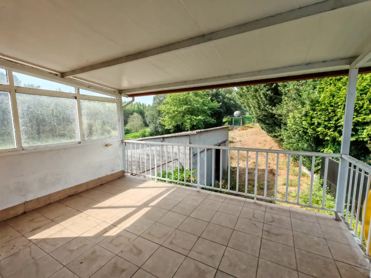 Terrassa de Casa o xalet en venda en O Pino  amb Jardí privat, Terrassa i Moblat
