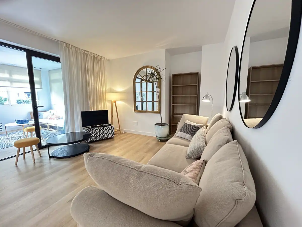 Wohnzimmer von Wohnung zum Verkauf in Marbella mit Klimaanlage, Terrasse und Möbliert