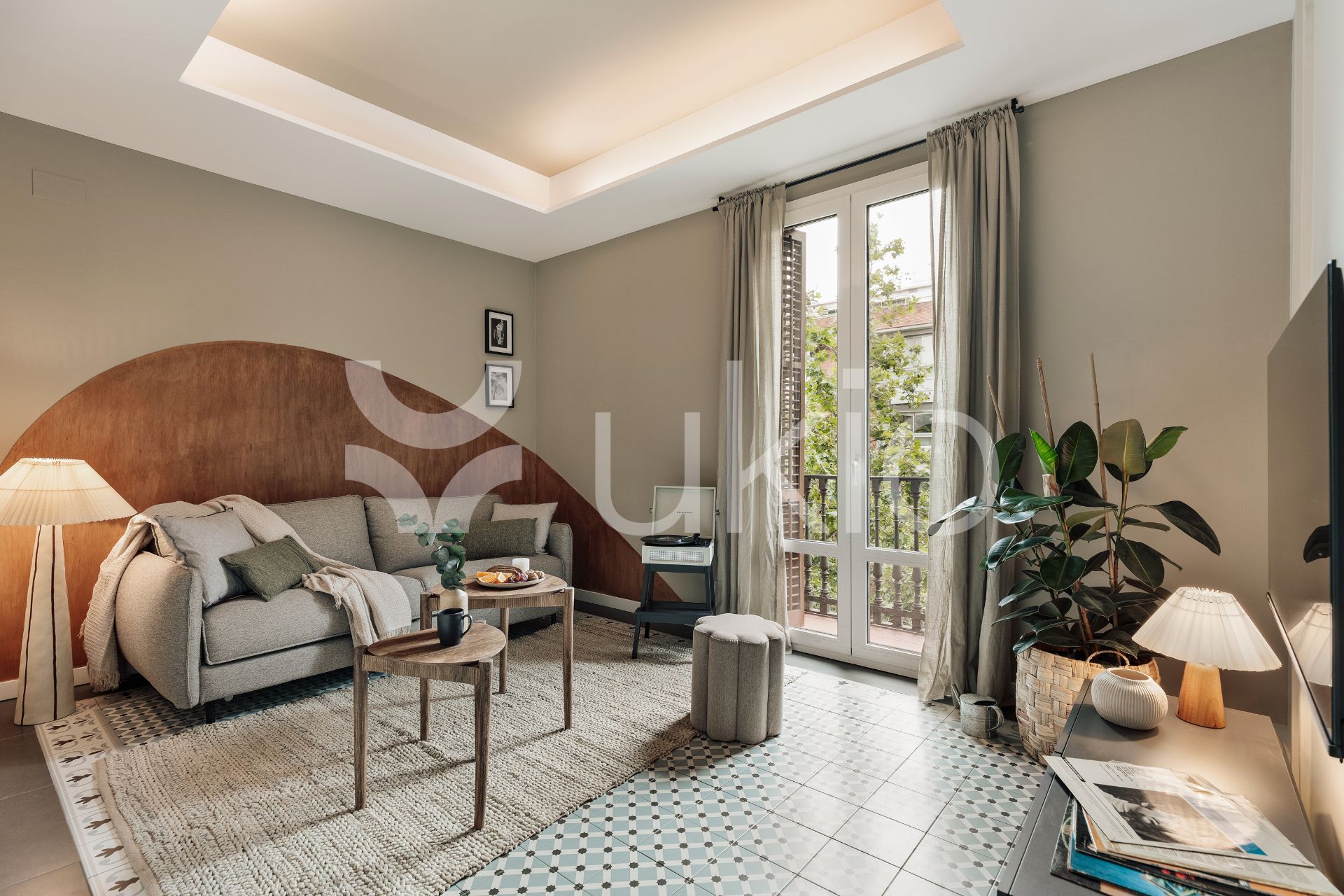 Living room of Apartment to rent in  Barcelona Capital  with Air Conditioner, Heating and Furnished