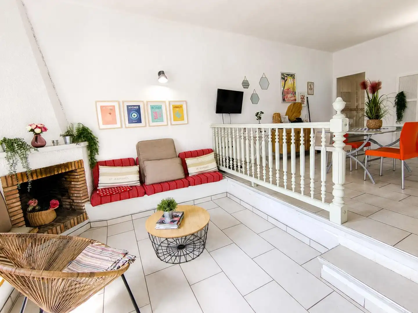 Sala d'estar de Casa o xalet en venda en Mont-roig del Camp amb Aire condicionat, Calefacció i Jardí privat