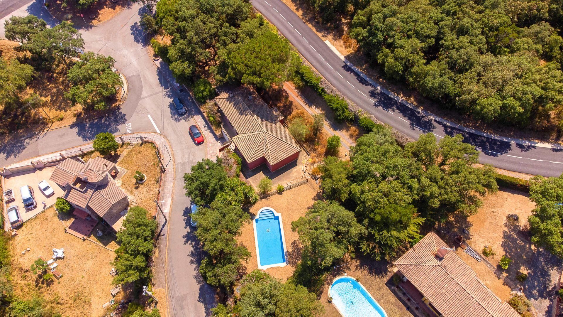 Vista exterior de Casa o xalet en venda en Santa Cristina d'Aro amb Calefacció, Terrassa i Piscina