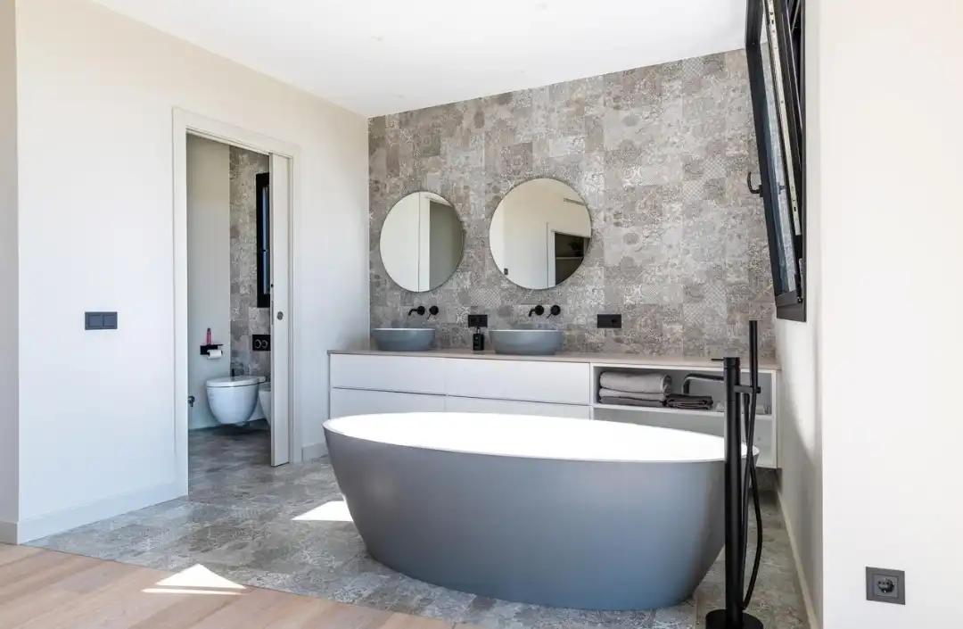 Baño de Casa o chalet de alquiler en Castell d'Aro, Platja d'Aro i s'Agaró con Aire acondicionado, Calefacción y Jardín privado
