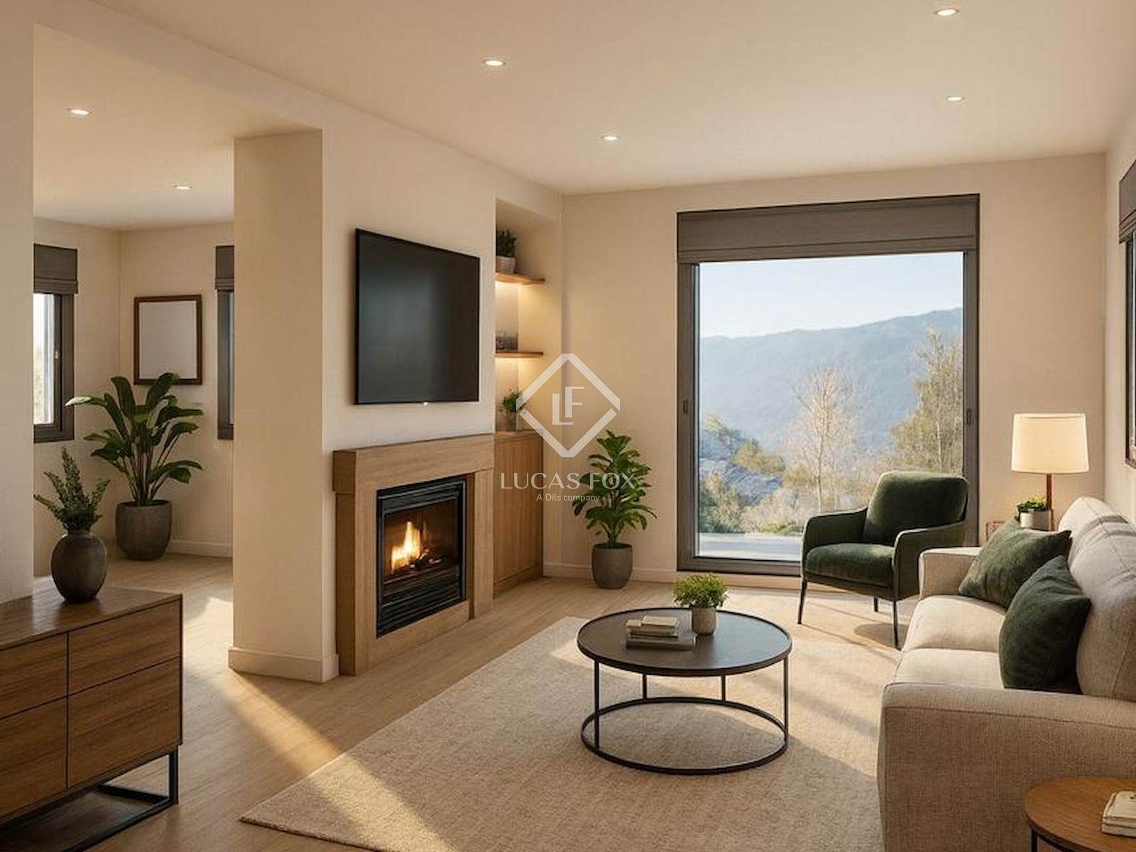 Living room of House or chalet for sale in  Madrid Capital  with Heating, Terrace and Storage room