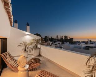 Terrace of Single-family semi-detached for sale in Marbella  with Air Conditioner, Swimming Pool and Jacuzzi