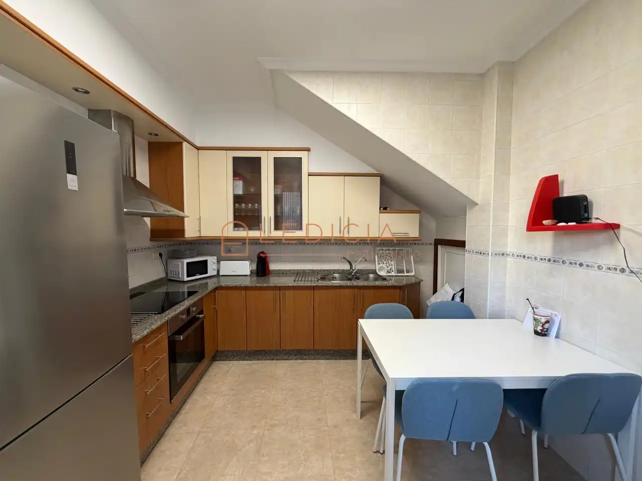 Cocina de Casa o chalet de alquiler en Cangas  con Calefacción, Jardín privado y Parquet