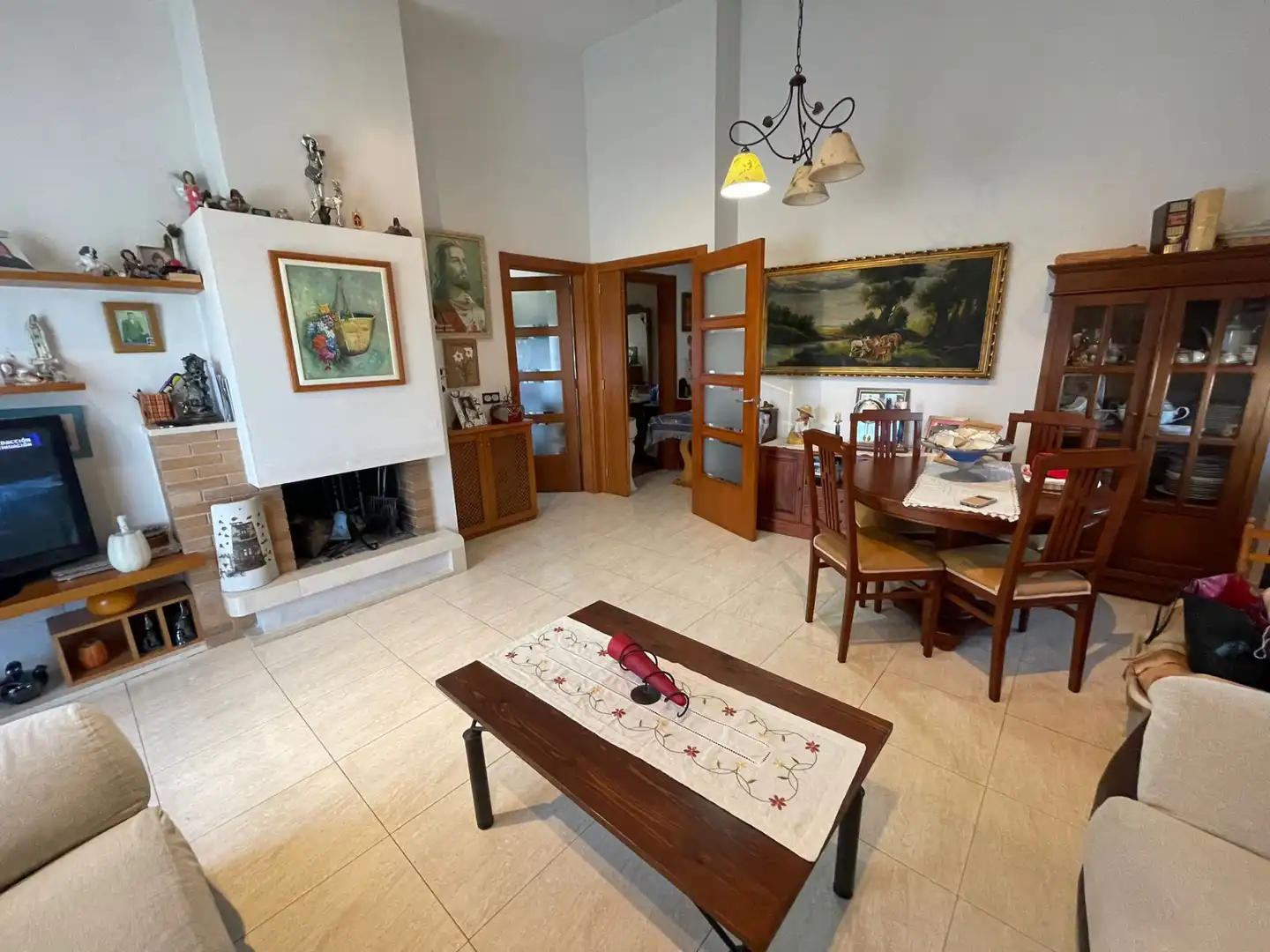 Esszimmer von Wohnung zur Miete in Cerdanyola del Vallès mit Heizung, Privatgarten und Ofen