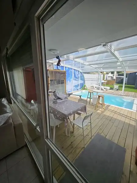Terraza de Casa adosada en venta en Peralta / Azkoien con Aire acondicionado, Calefacción y Jardín privado