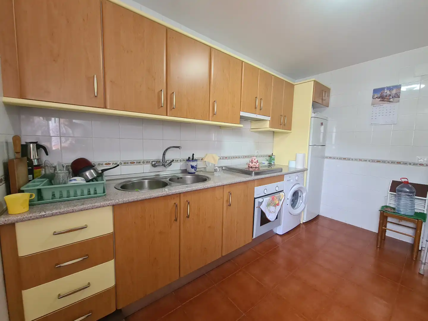 Cocina de Casa adosada en venta en Higuera de la Sierra con Aire acondicionado, Terraza y Trastero
