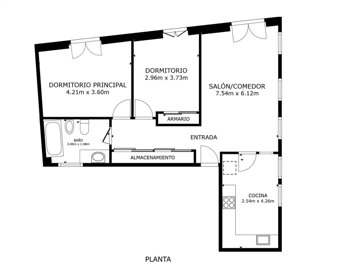 Wohnung zum Verkauf in Tafalla mit Heizung, Möbliert und Balkon