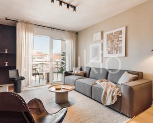 Living room of Apartment to rent in  Barcelona Capital  with Air Conditioner, Heating and Terrace