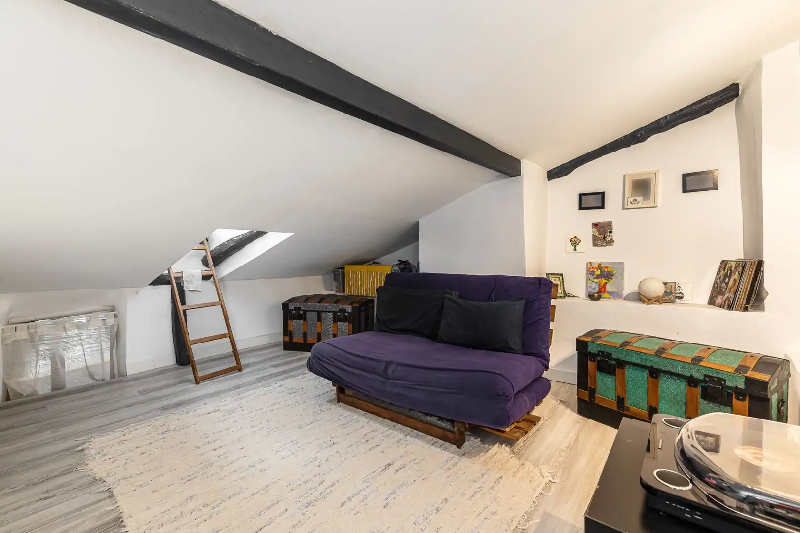 Wohnzimmer von Einfamilien-Reihenhaus zum Verkauf in Olmeda de las Fuentes mit Heizung und Terrasse
