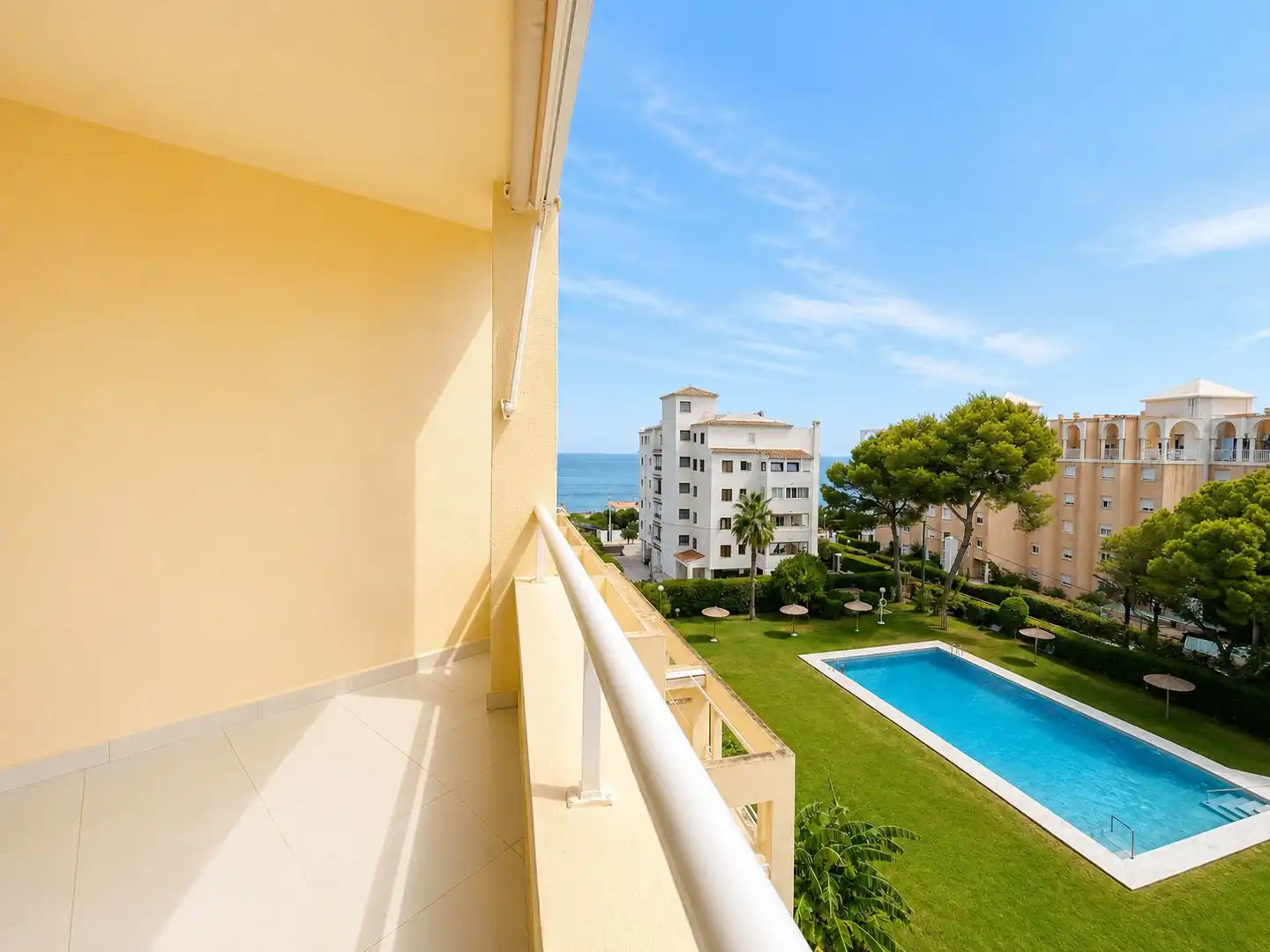 Terraza de Apartamento en venta en Jávea / Xàbia con Aire acondicionado, Jardín privado y Terraza
