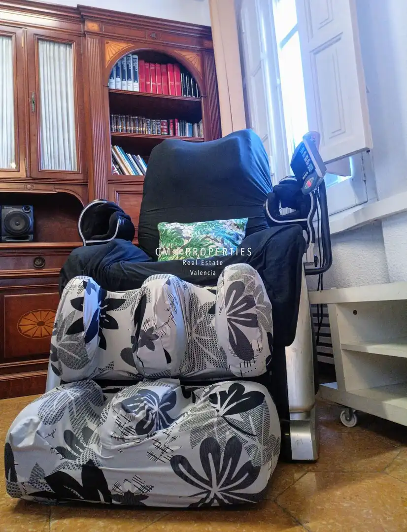 Garden of Flat for rent in Valencia  with Air Conditioner, Heating and Terrace