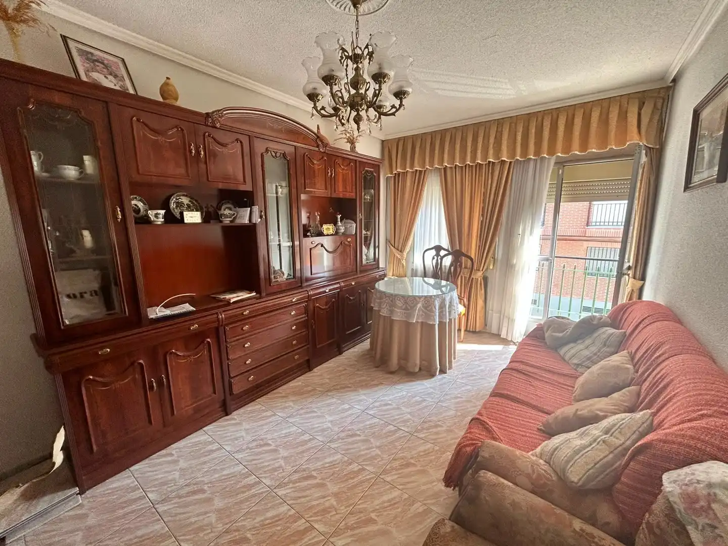 Sala de estar de Piso en venta en Getafe con Calefacción, Terraza y Amueblado