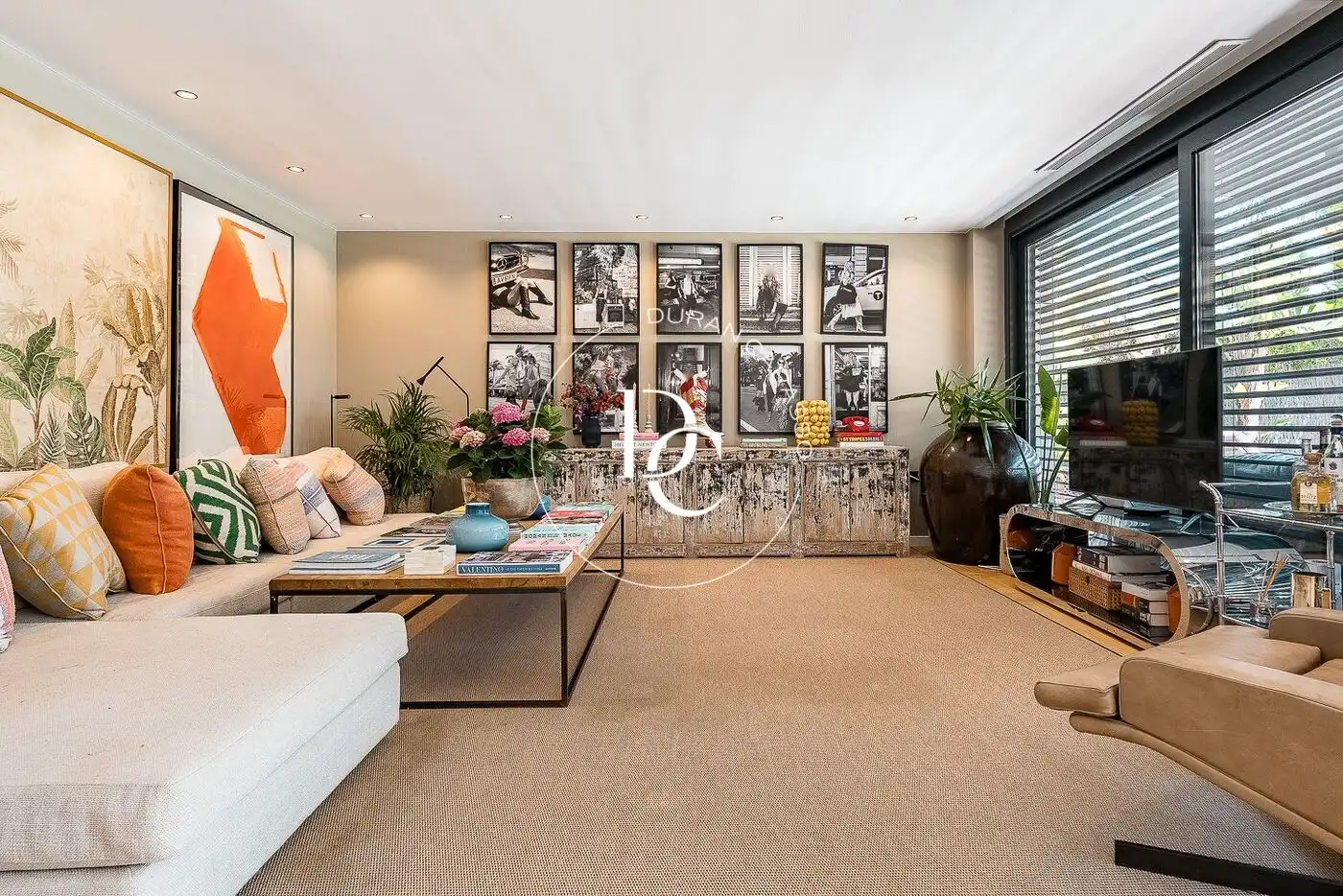 Sala de estar de Casa o chalet de alquiler en Sitges con Aire acondicionado, Calefacción y Jardín privado