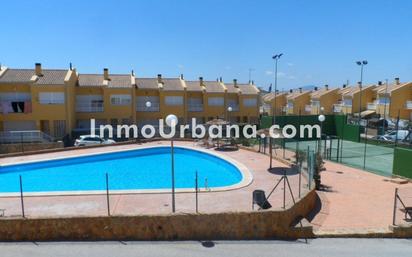 Exterior view of Single-family semi-detached for sale in Monforte del Cid  with Terrace and Balcony