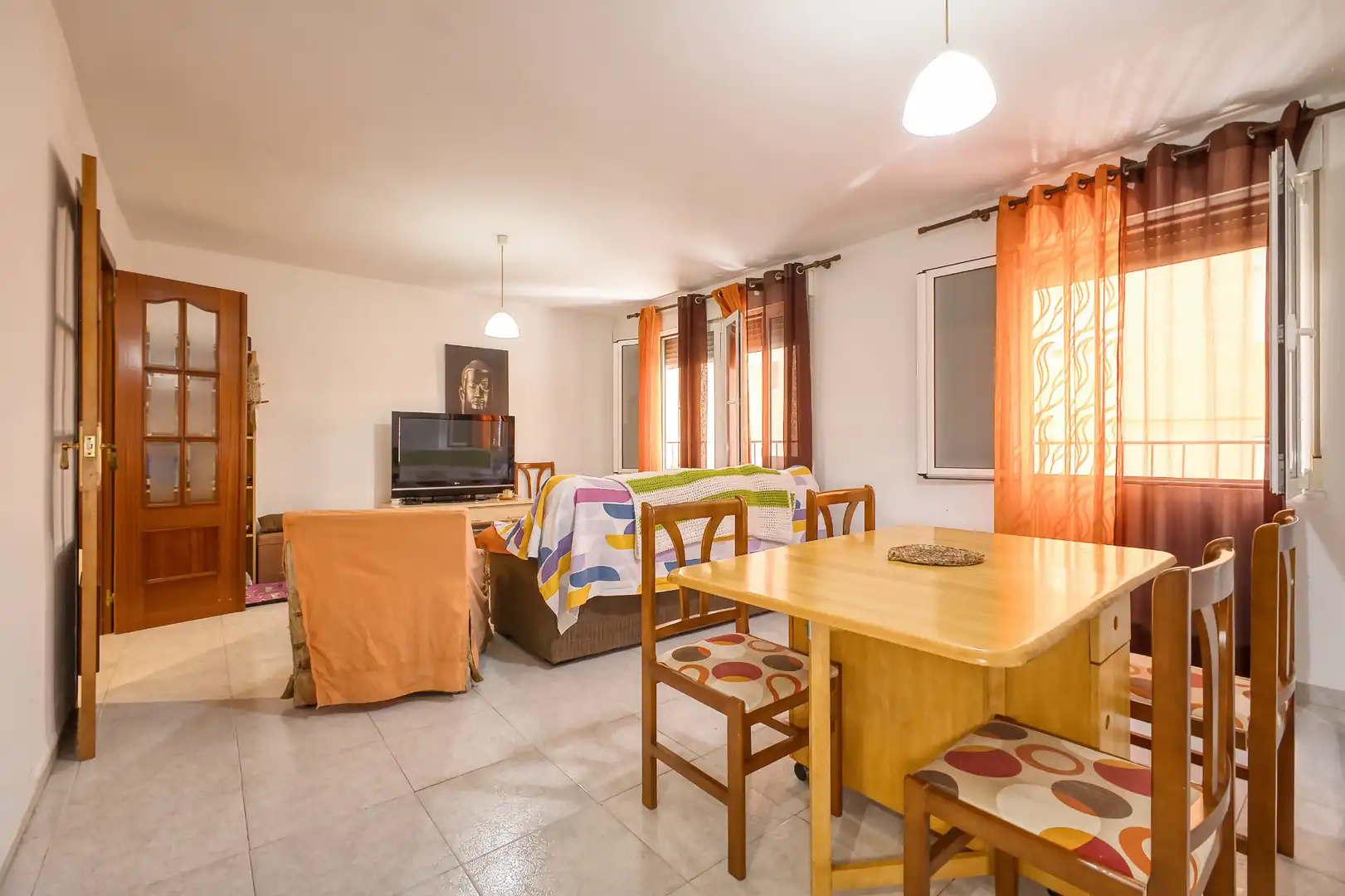 Living room of Flat for sale in Jijona / Xixona  with Storage room, Furnished and Oven