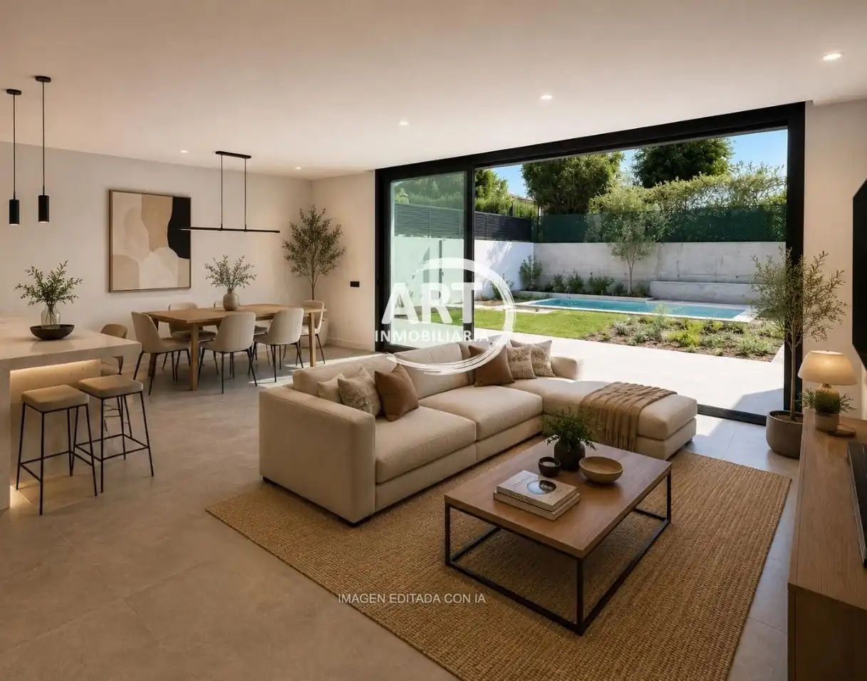Sala de estar de Casa o chalet en venta en Bétera con Aire acondicionado, Calefacción y Piscina