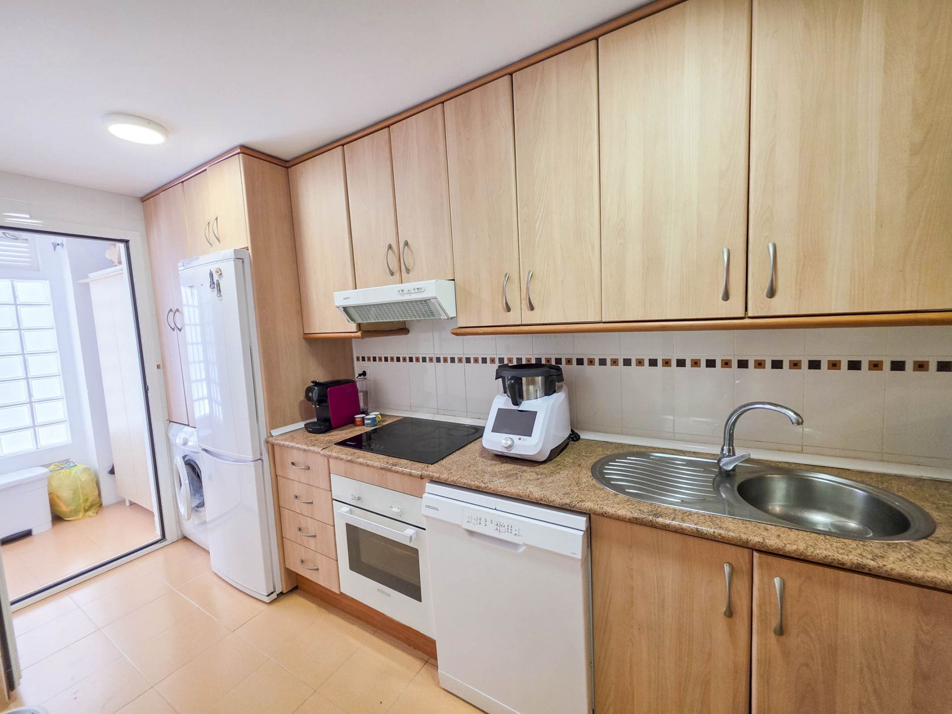Kitchen of Apartment for sale in Manilva  with Terrace, Storage room and Furnished