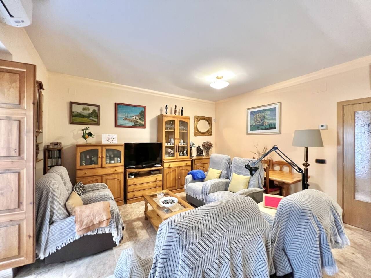 Living room of Single-family semi-detached for sale in Palamós  with Heating, Terrace and Furnished