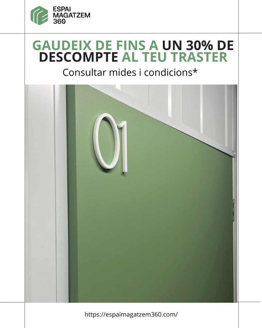 Traster de lloguer en Girona Capital amb Alarma