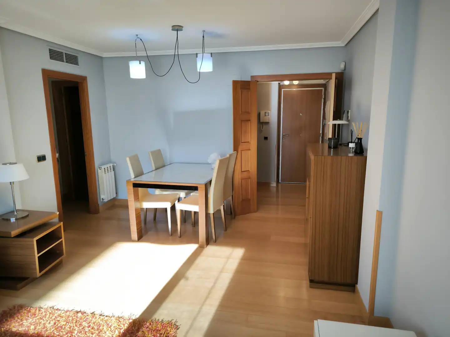 Dining room of Flat for rent in Madrid  with Air Conditioner, Heating and Private garden