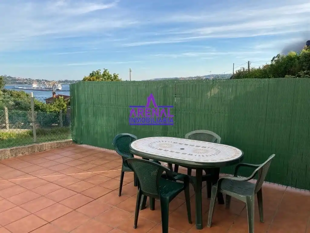 Terrassa de Casa o xalet en venda en A Pobra do Caramiñal amb Calefacció, Jardí privat i Terrassa
