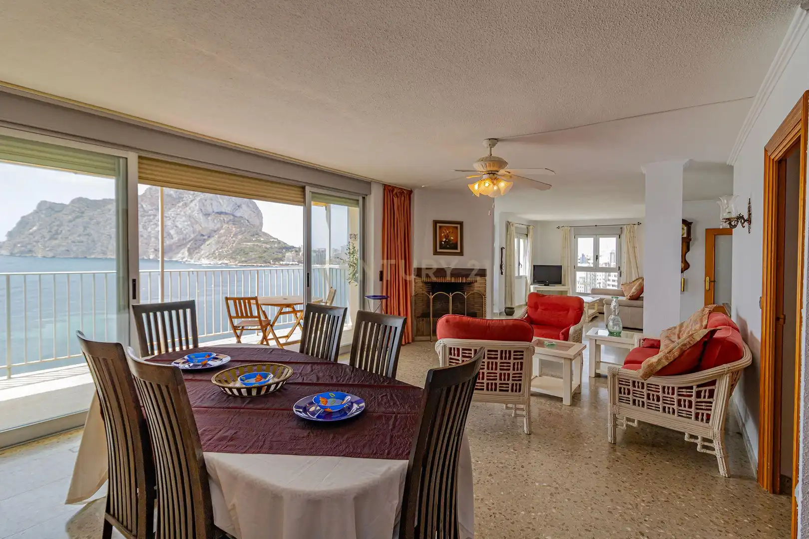 Esszimmer von Wohnungen zur Miete in Calpe / Calp mit Klimaanlage, Ofen und Waschmaschine
