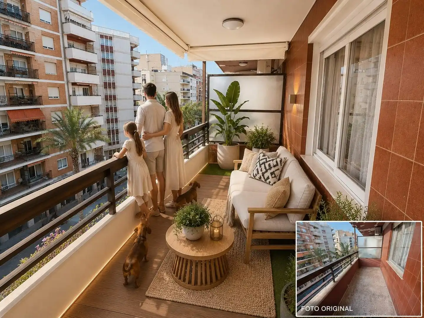 Balcony of Flat for sale in Gandia