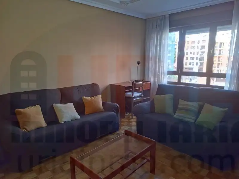 Sala de estar de Piso de alquiler en Oviedo  con Calefacción, Amueblado y Lavadora