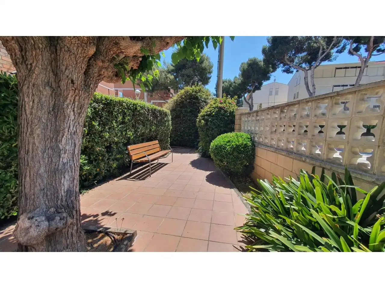 Garden of Apartments for sale in Vilanova i la Geltrú  with Air Conditioner and Parquet flooring