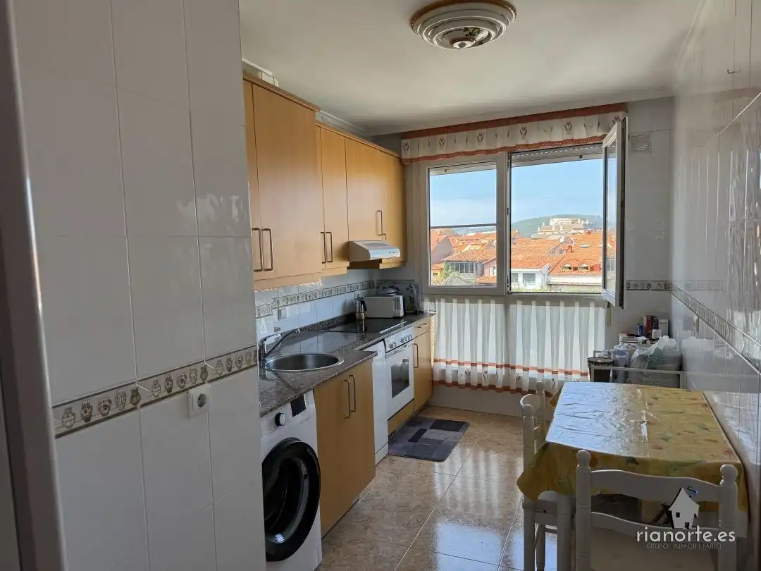 Kitchen of Flat for sale in Ribadesella  with Heating, Terrace and Furnished